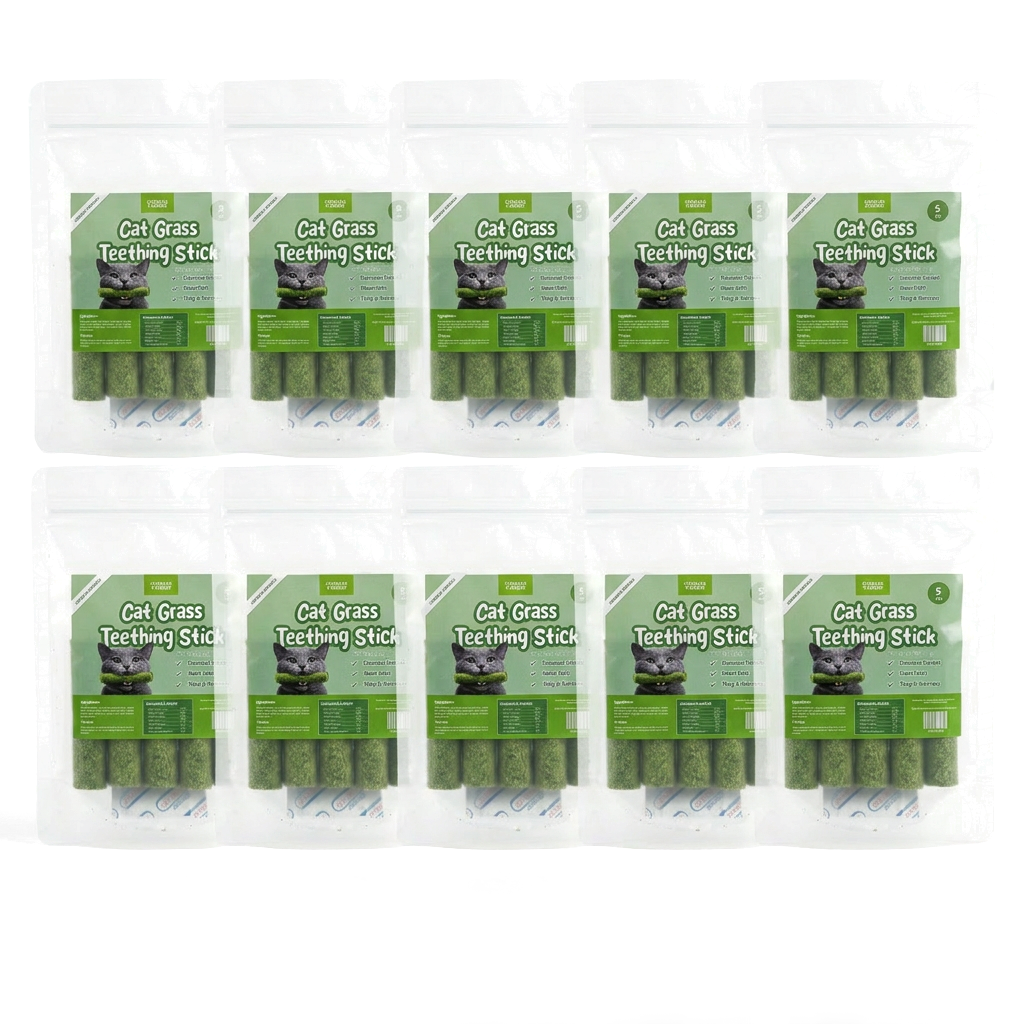 Cat Grass Teething Stick
