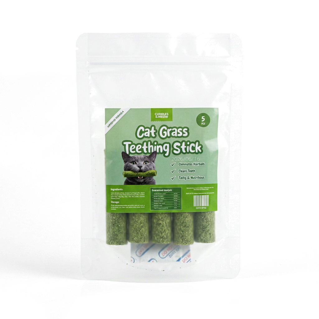 Cat Grass Teething Stick