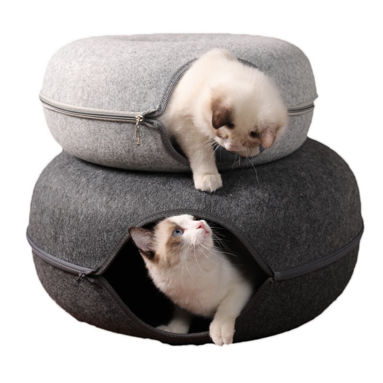 Cat donut outlet bed