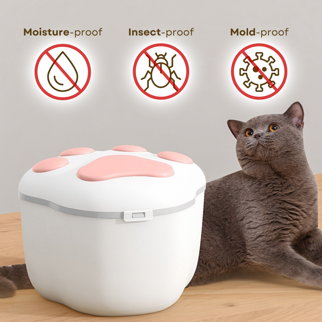 Cat Paw Kibble Container