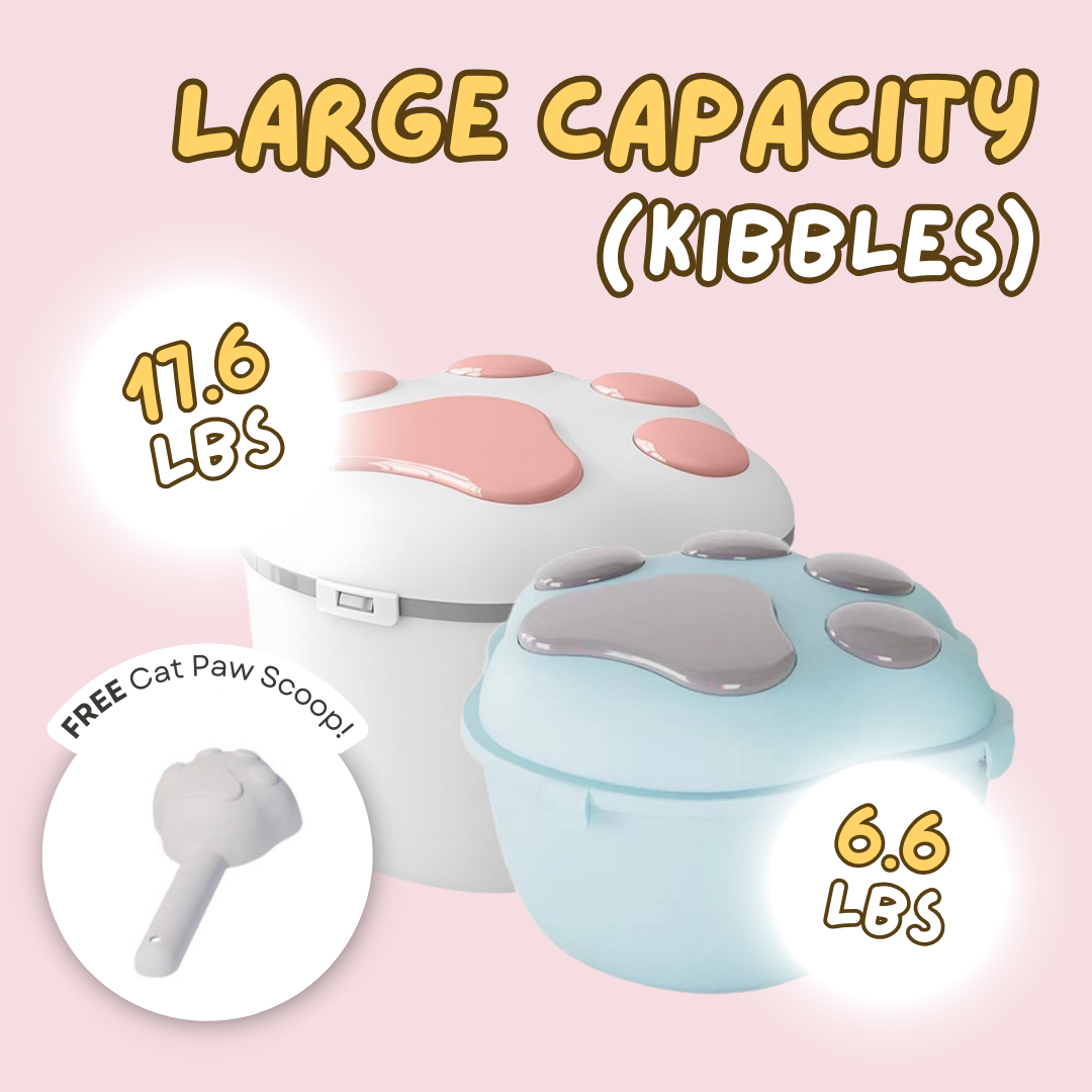 Cat Paw Kibble Container