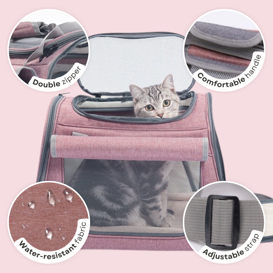 Portable Cat Handbags Oxford Cloth Solid Color Cat Carrier Bags