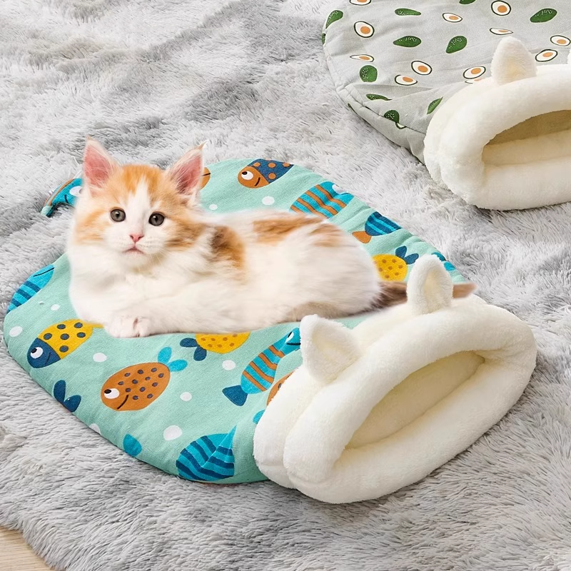 Cat sleeping bag bed best sale